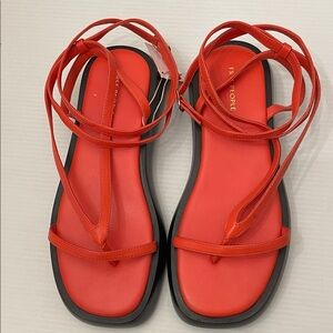 FREE PEOPLE ANKLE STRAPS PLATFORM SANDAL WOMENS SIZE 8